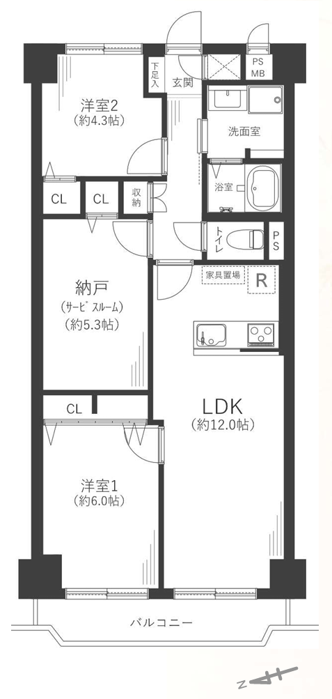 (間取) (間取)
