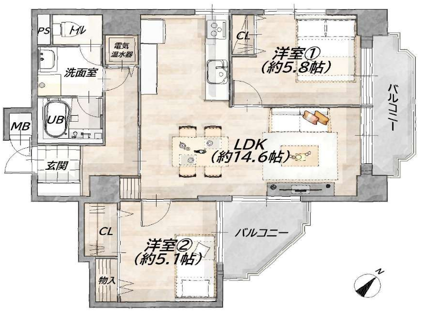(間取) (間取)
